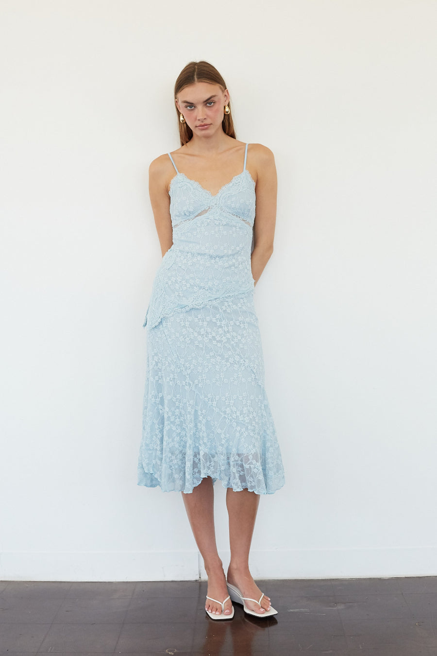 Aniya Lace Midi Skirt