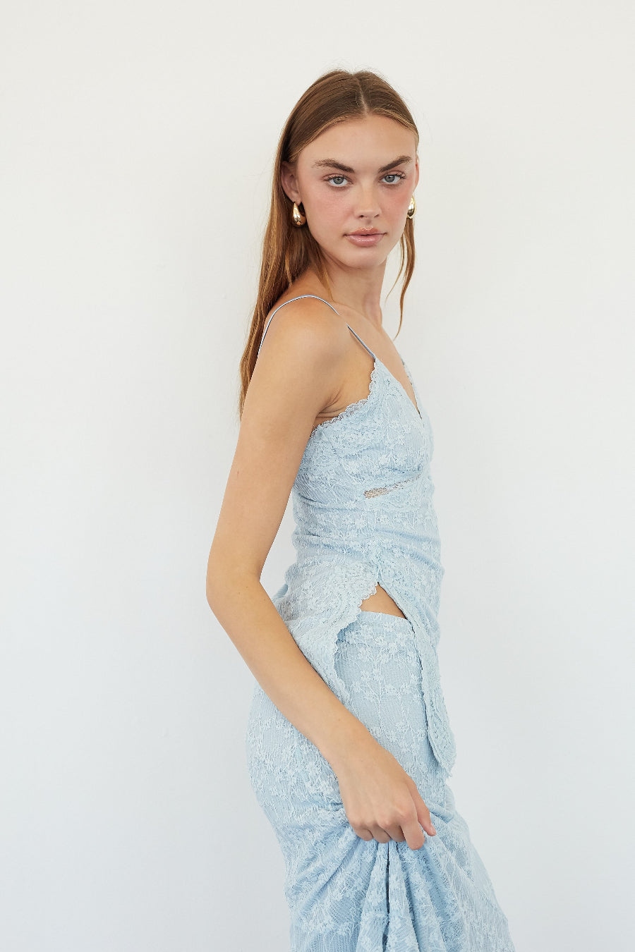 Aniya Asymmetrical Lace Top