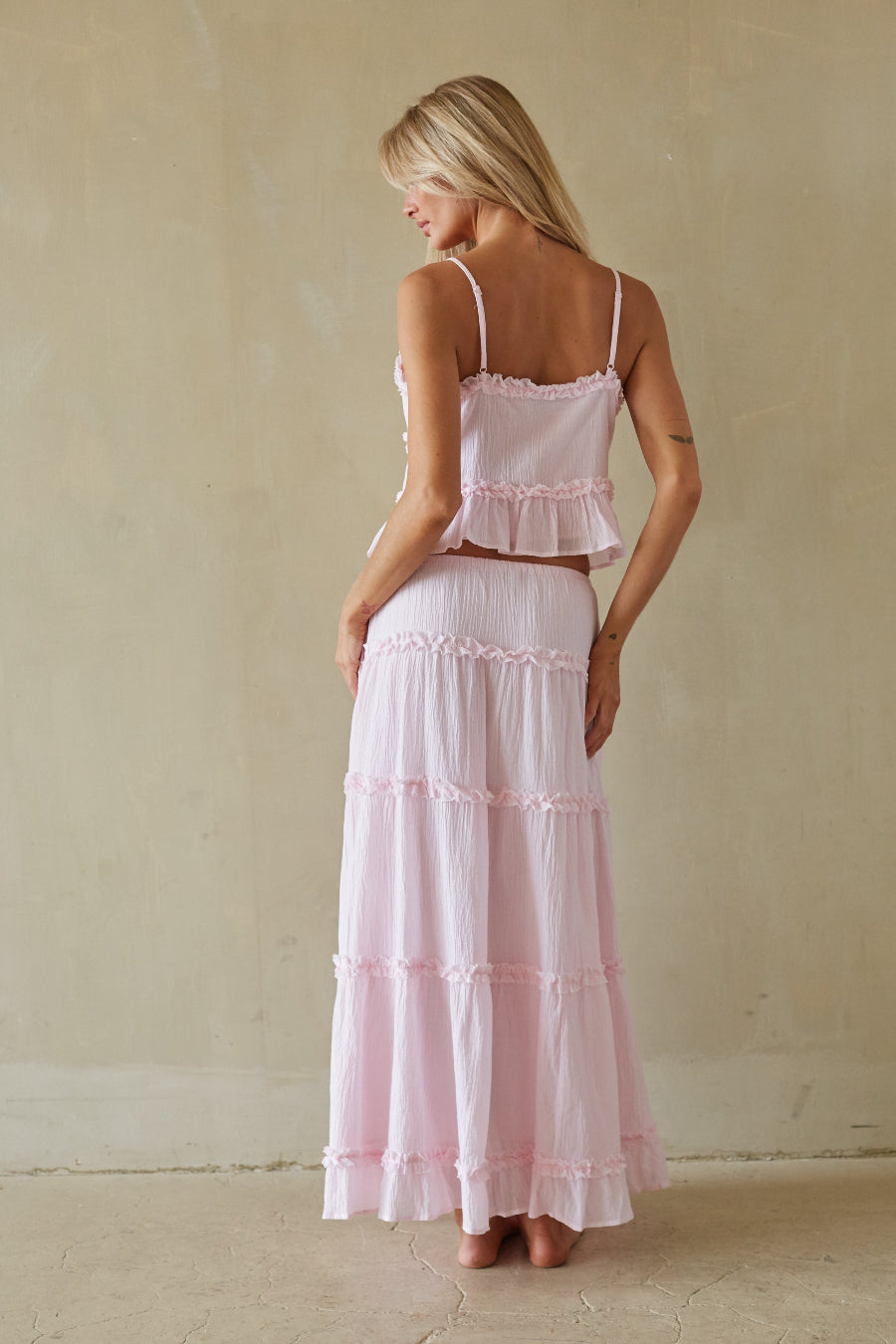 Jada Tiered Ruffle Maxi Skirt