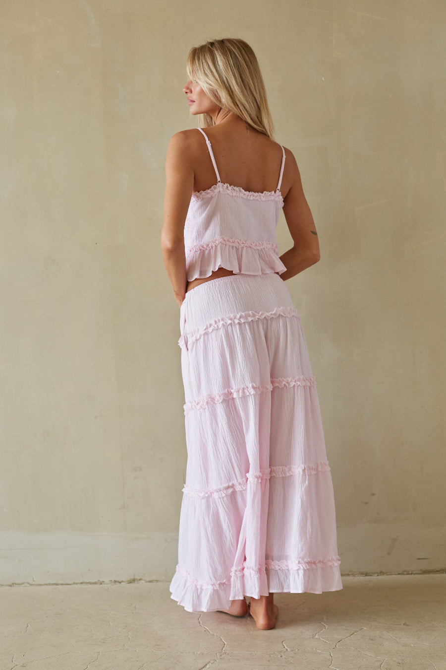 Jada Front Tie Ruffle Top