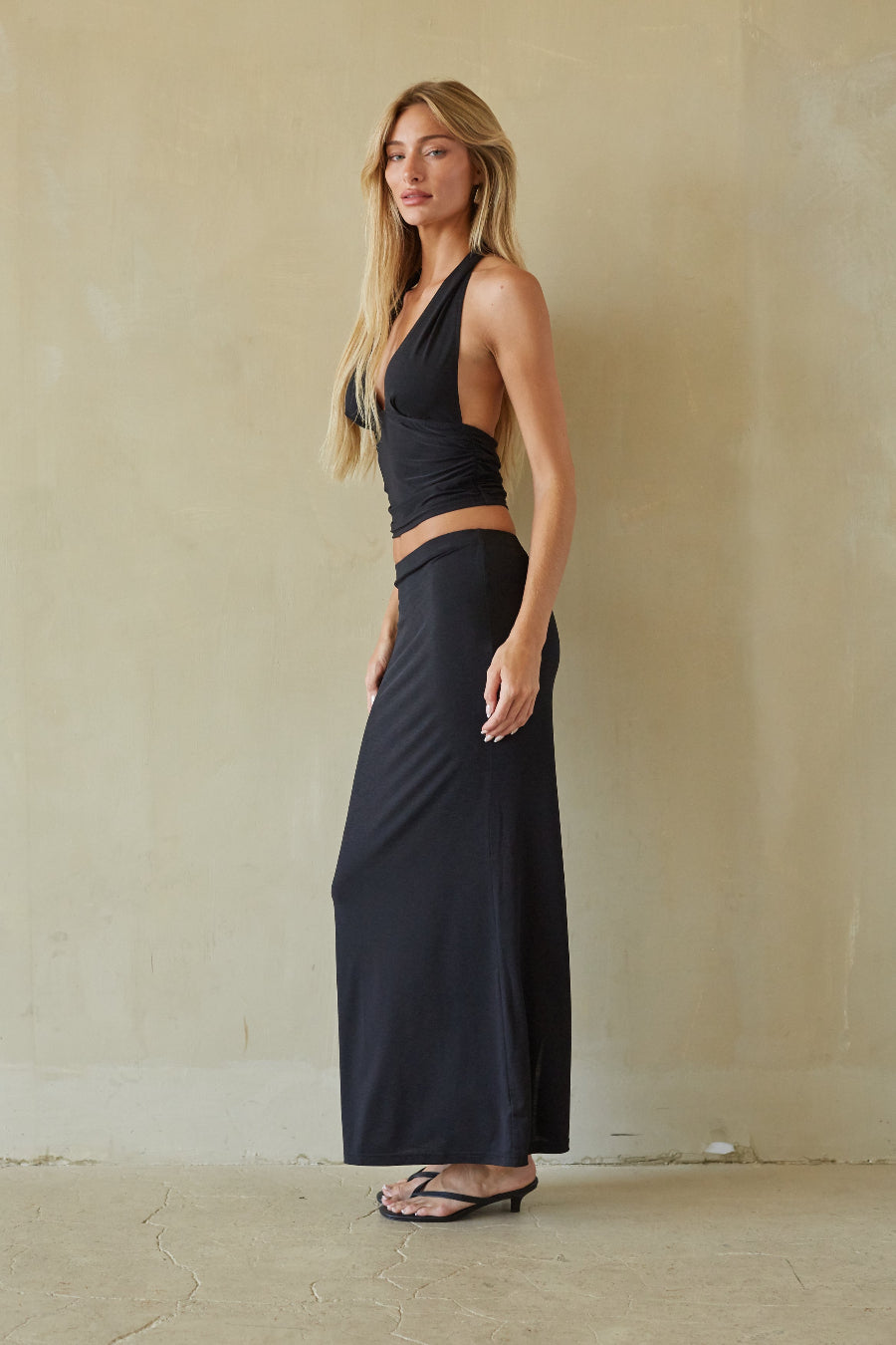 Jianna Mesh Halter Crop Top