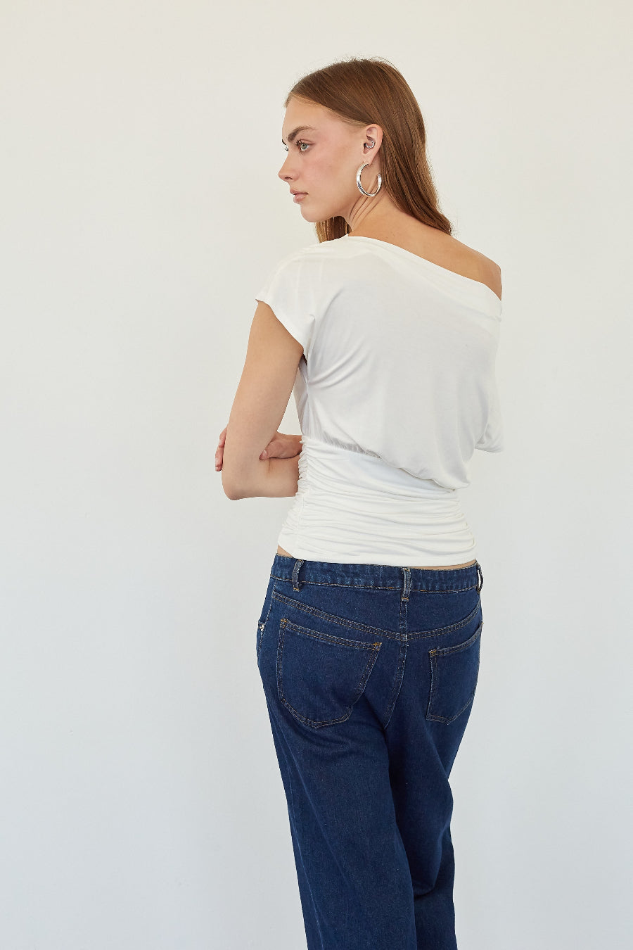 Jadia Off The Shoulder Ruched Top