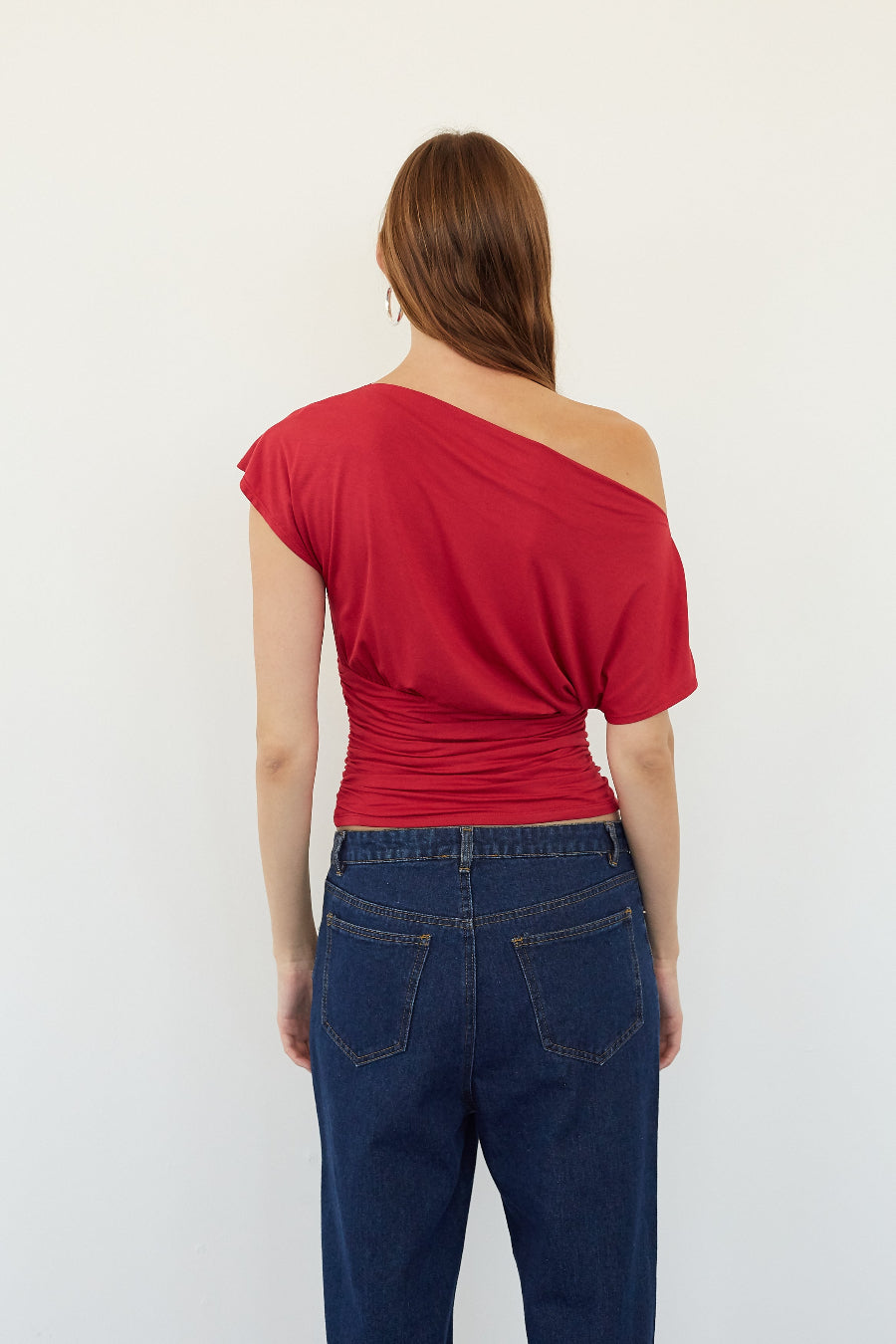 Jadia Off The Shoulder Ruched Top