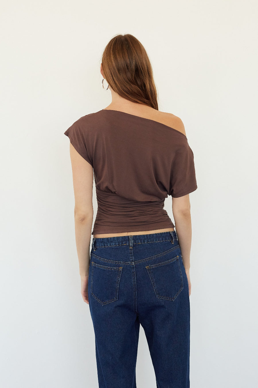 Jadia Off The Shoulder Ruched Top