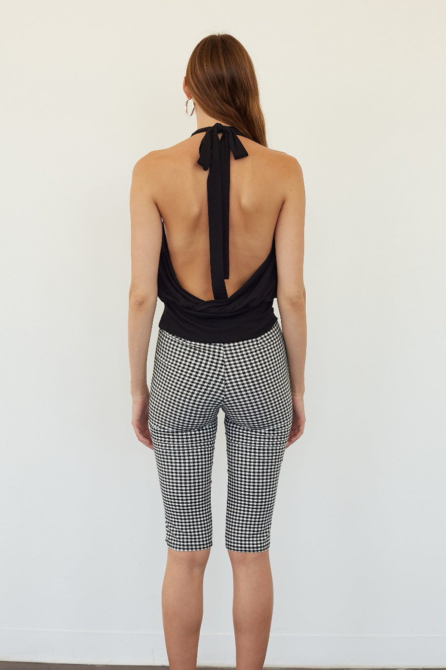 Kat Gingham Capri Pant