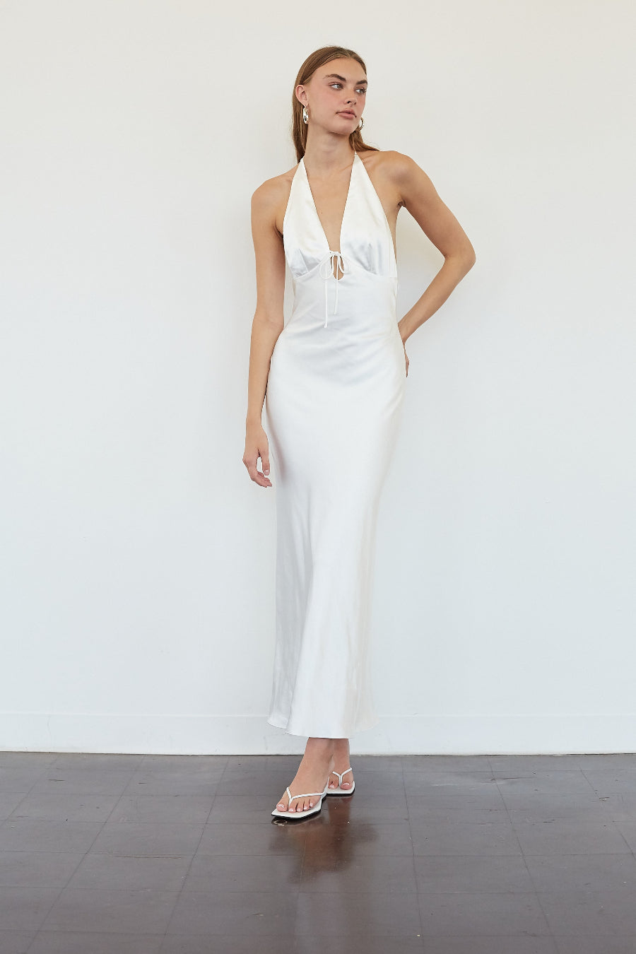 NIA Otis Satin Maxi Dress