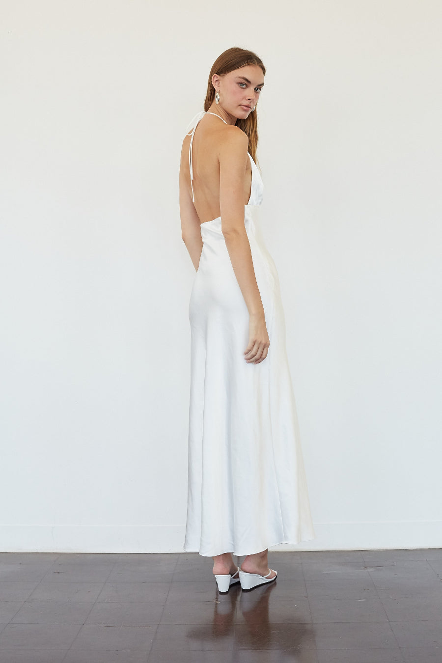 NIA Otis Satin Maxi Dress