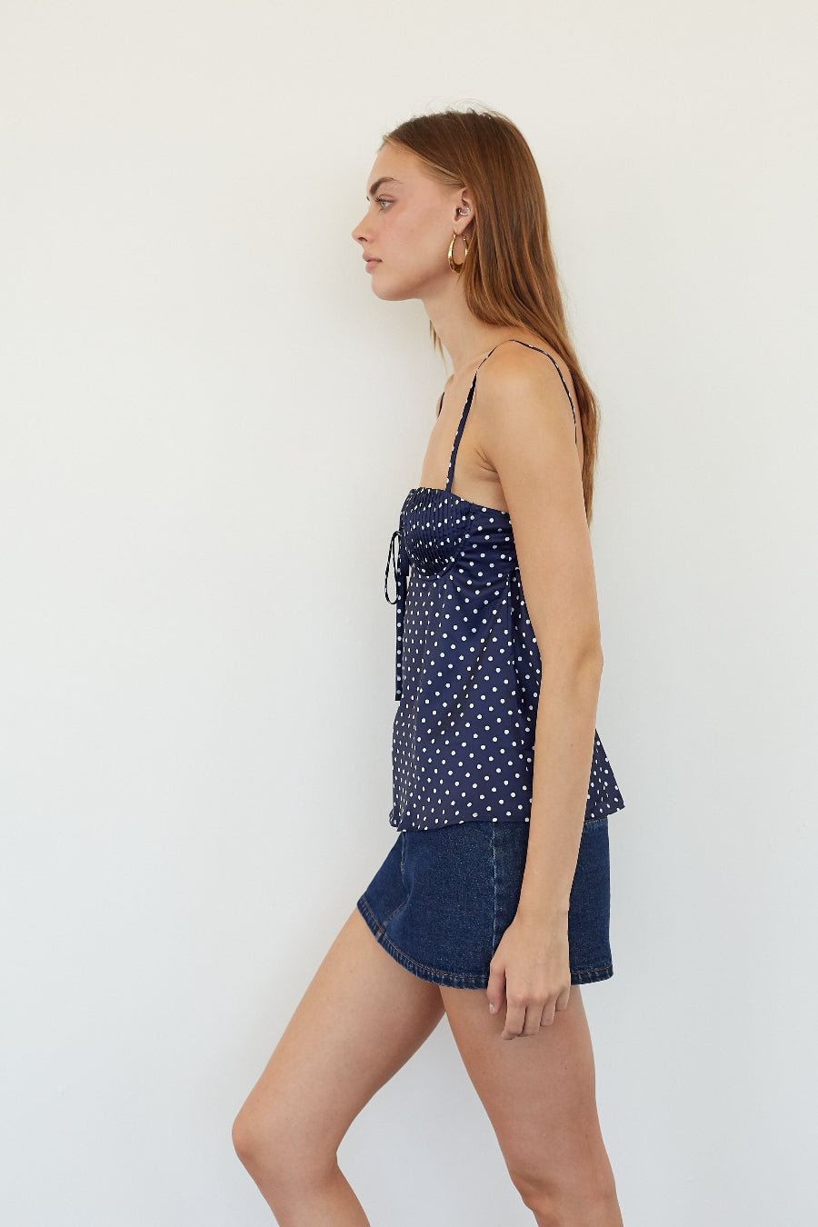 Terra Polka Dot Babydoll Top