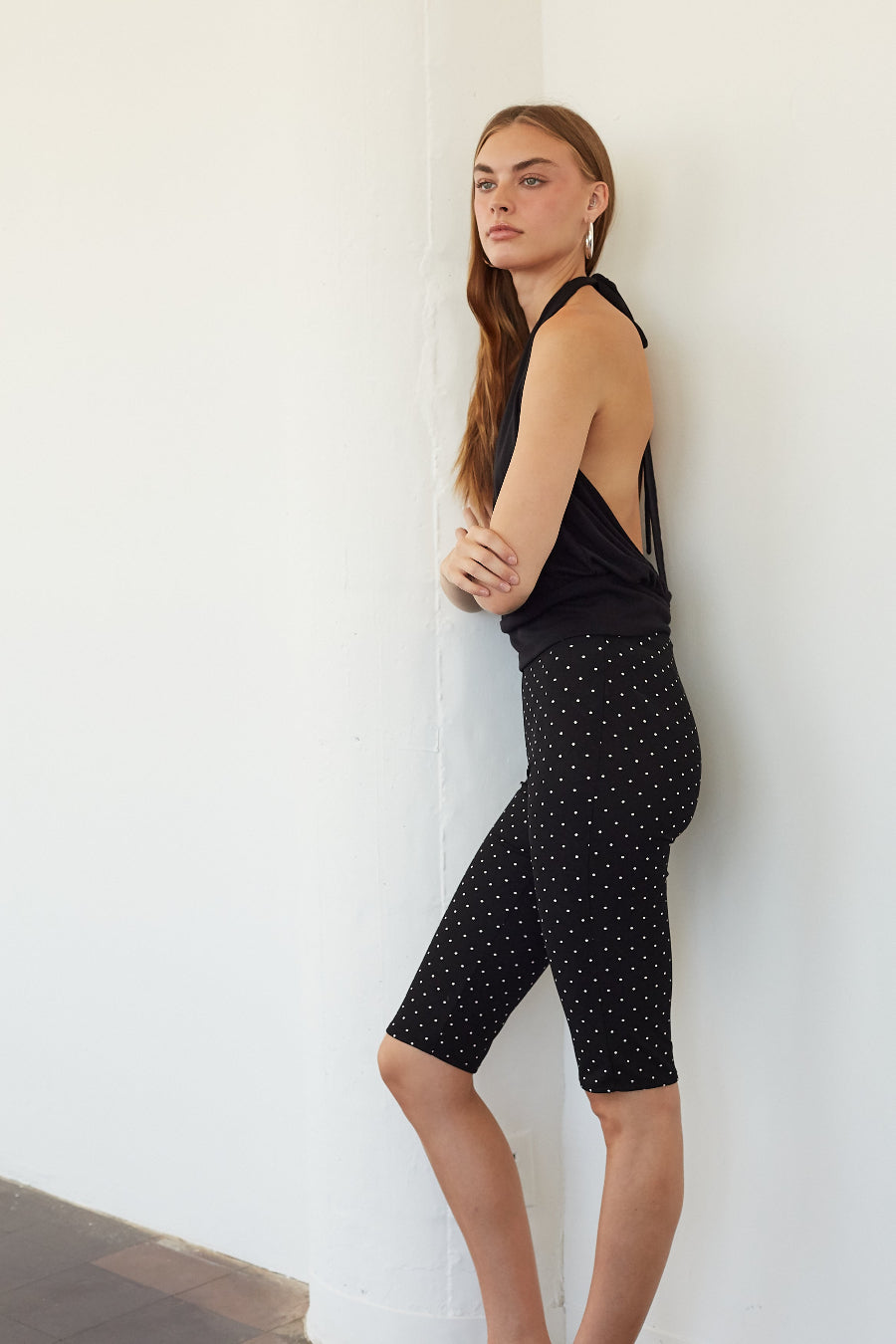 Wolfie Polka Dot Capri Pant