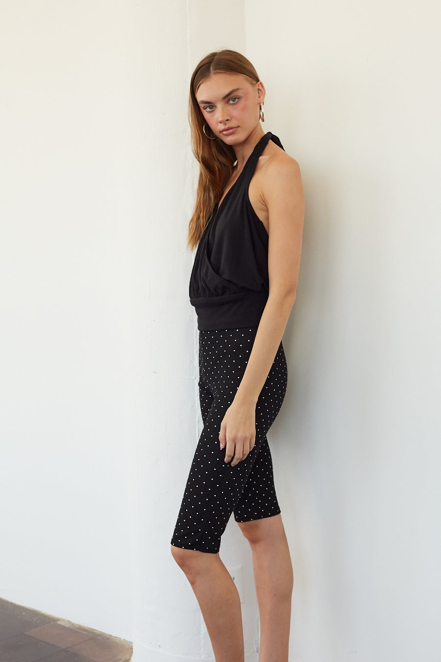 Wolfie Polka Dot Capri Pant