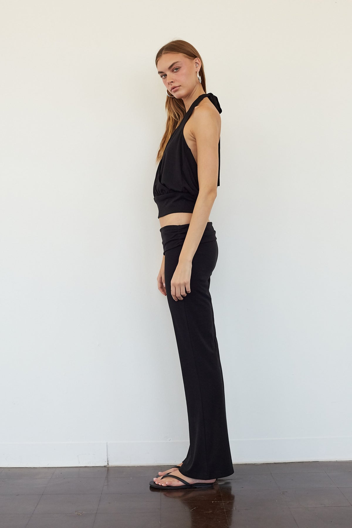 Yasmin Foldover Flare Pant