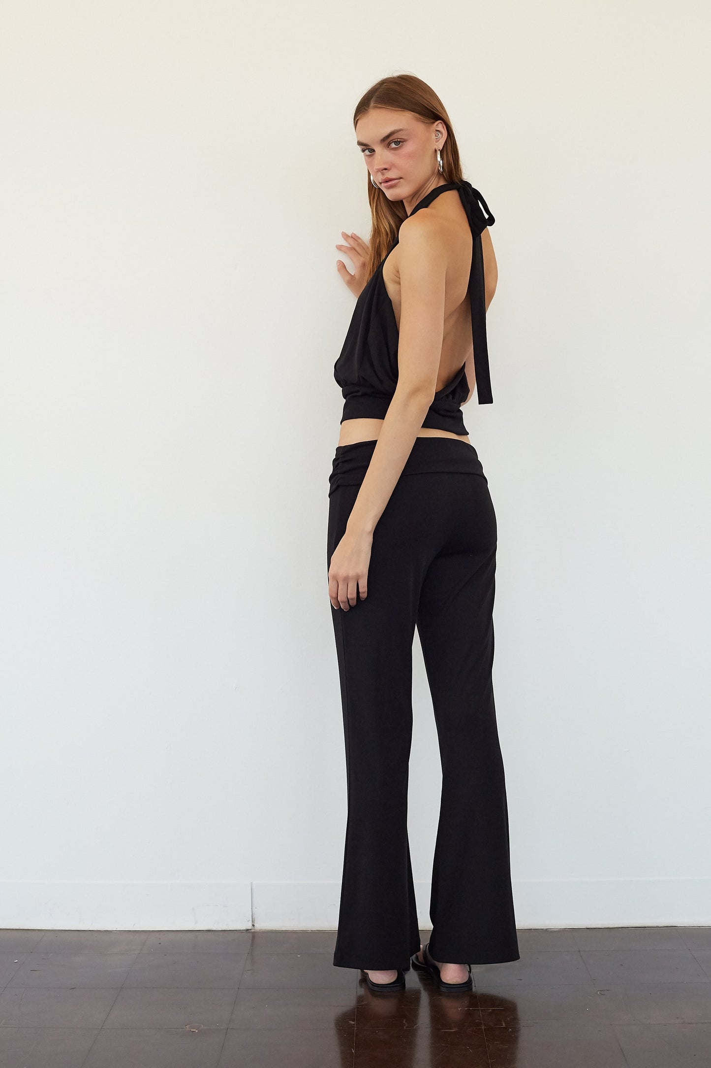 Yasmin Foldover Flare Pant