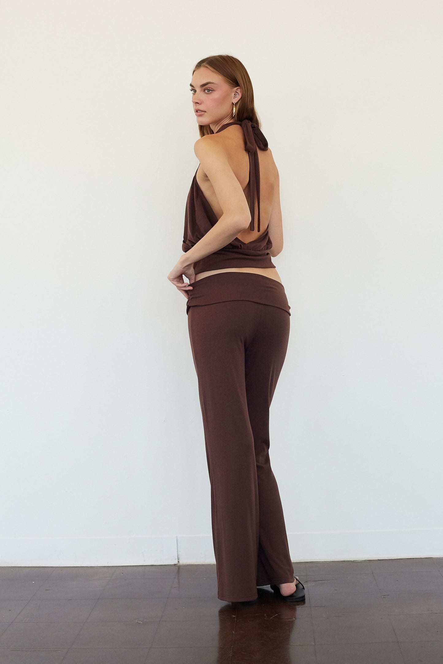 Yasmin Foldover Flare Pant