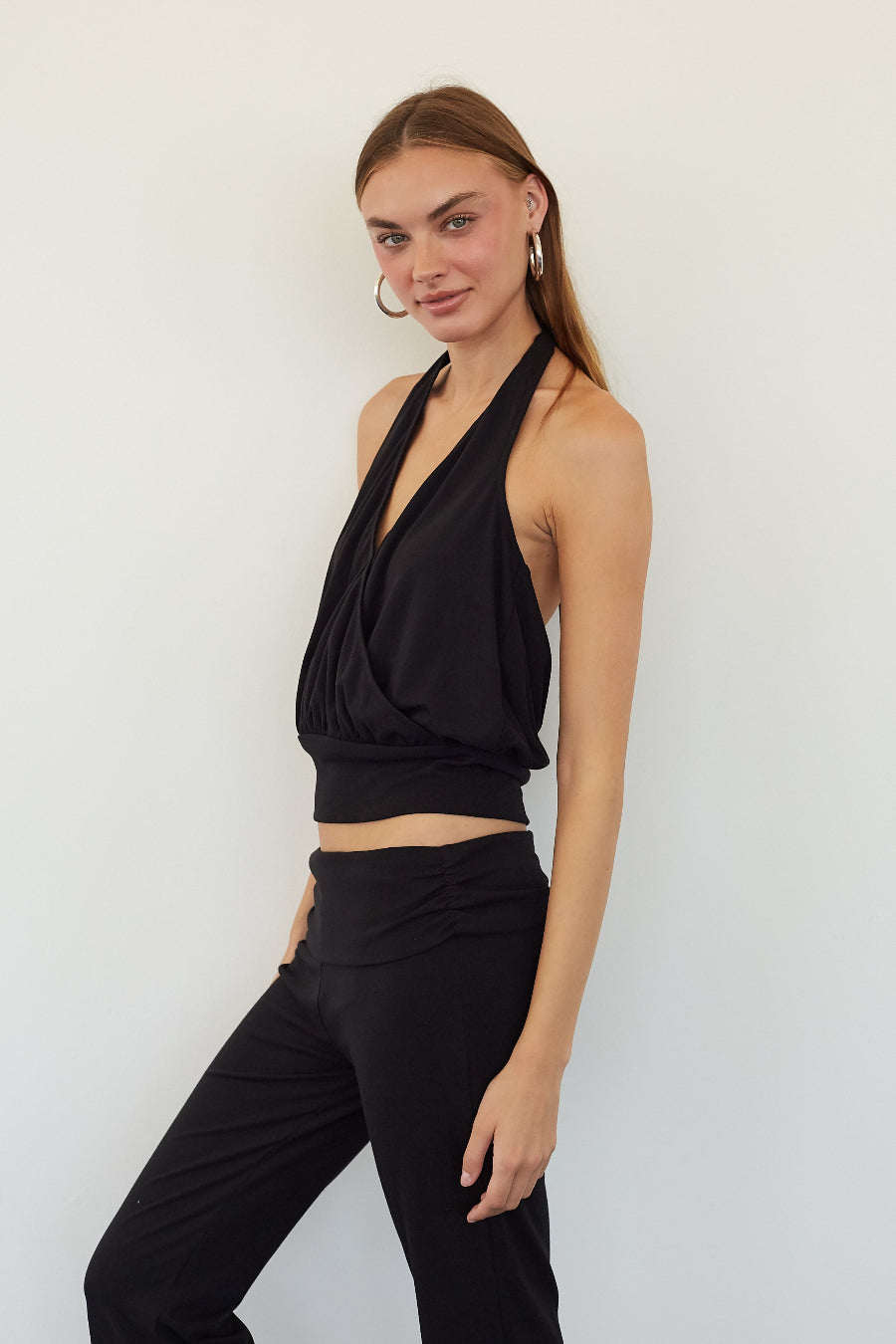 Yasmin Cinched Halter Top