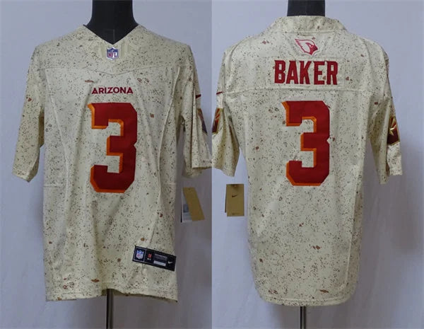 Men Arizona Cardinals #3 Budda Baker Sand 2025 Rivalries Collection Vapor F.U.S.E. Limited Jersey