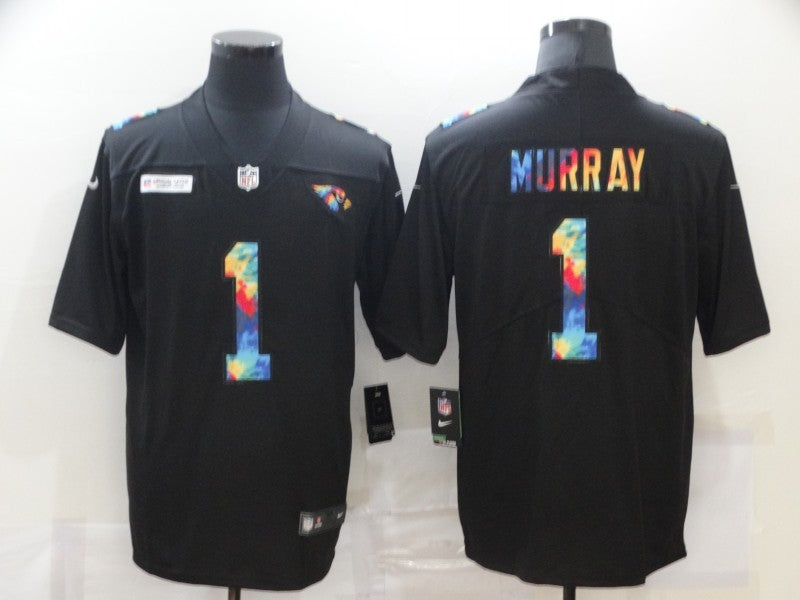Men’s Arizona Cardinals #1 Kyler Murray Black Authentic Jersey