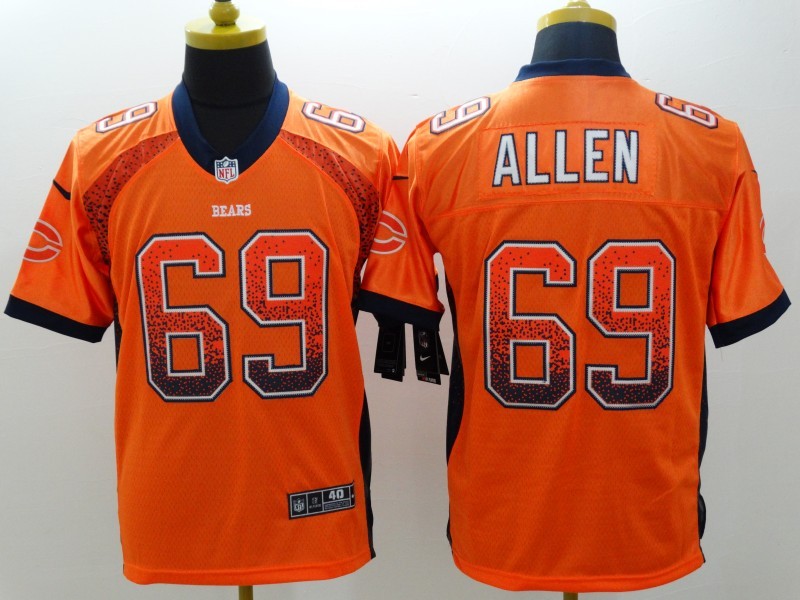 Men’s Chicago Bears Jared Allen #69 Orange Jersey