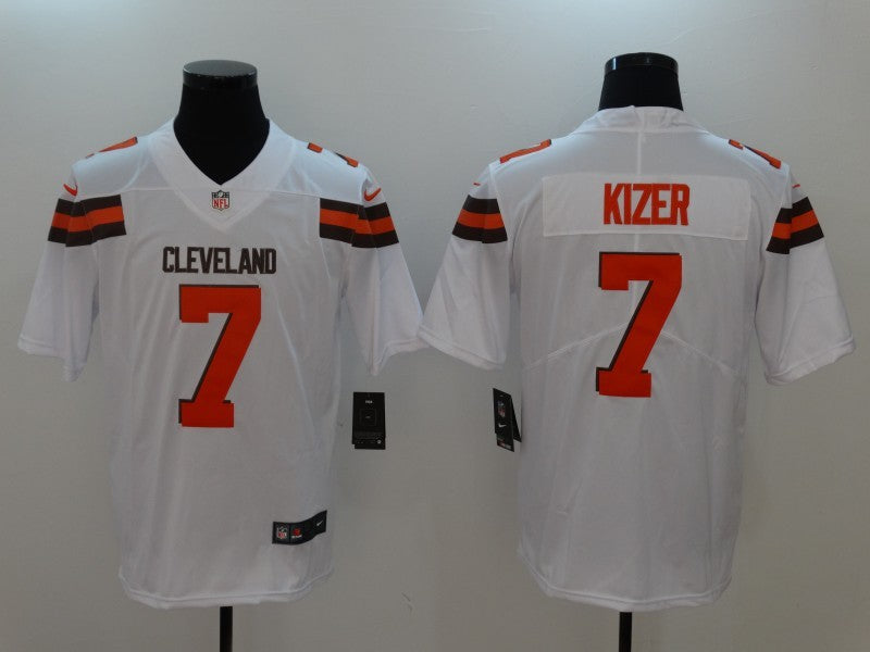 Men’s Cleveland Browns DeShone Kizer #7 White Jersey