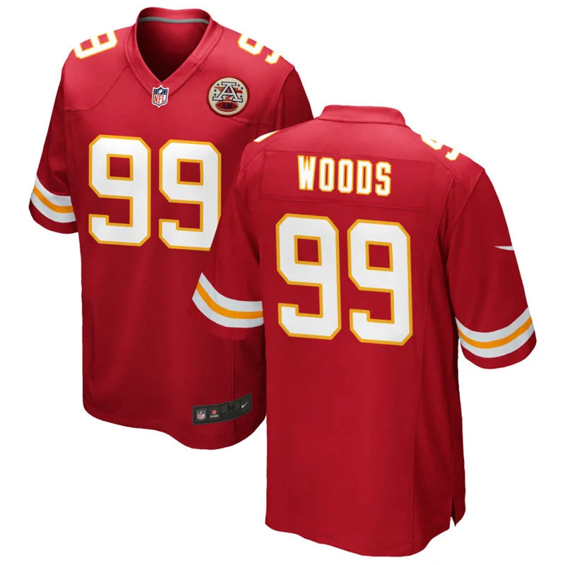 Men’s Kansas City Chiefs #99 Peter Woods Nike Red Vapor F.U.S.E. Limited Jersey