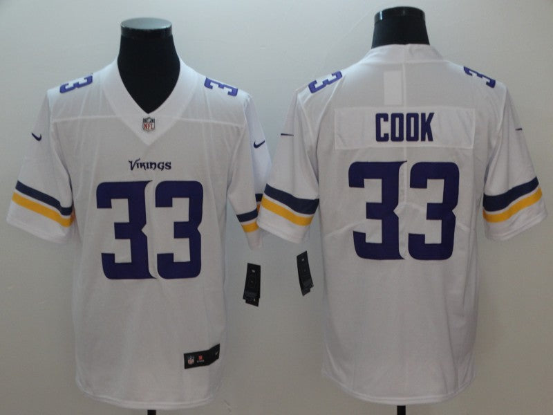 Men’s Minnesota Vikings #33 Dalvin Cook Jersey White