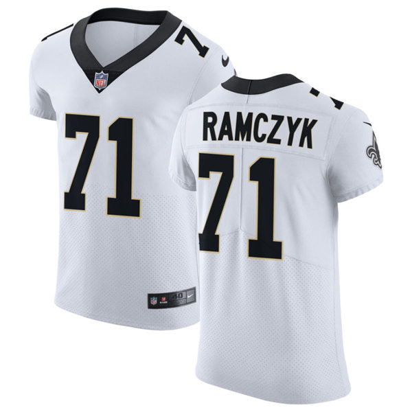 Mens New Orleans Saints #71 Ryan Ramczyk Nike White Vapor Untouchable Limited Jersey
