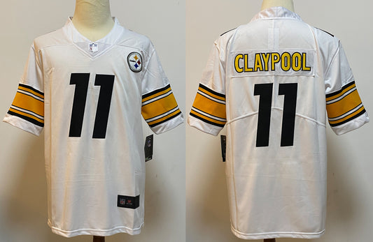 Men’s Pittsburgh Steelers Chase Claypool #11 White Jersey