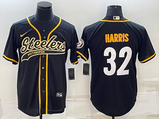 Men’s Pittsburgh Steelers Franco Harris #32 Black Vapor Limited Jersey