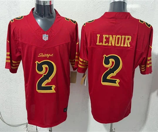 Mens San Francisco 49ers #2 Deommodore Lenoir Rivalry Collection F.U.S.E. Limited Jersey Red