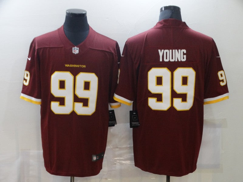 Men’s Washington Commanders Chase Young #99 Red Jersey